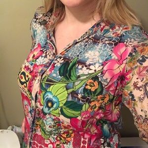 Johnny Was button up shirt size S